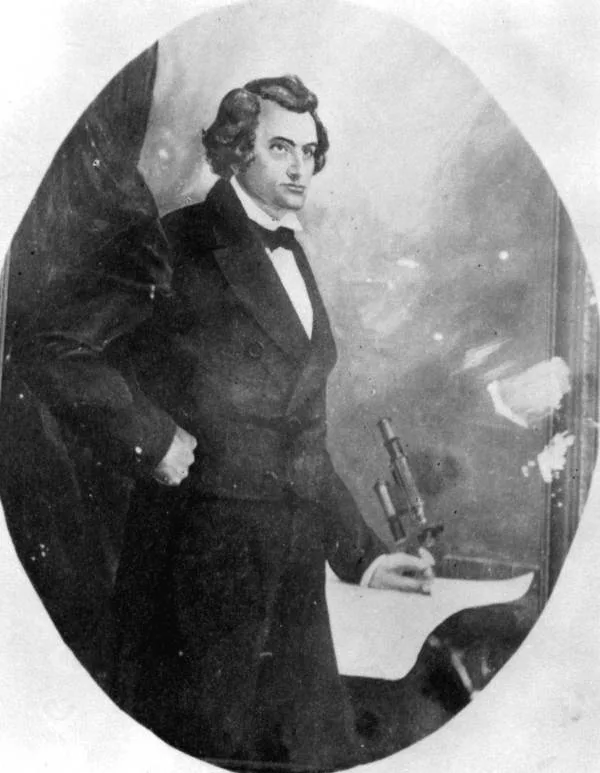 Historic portrait of Dr. John Gorrie, the Florida doctor who patented the first ice machine